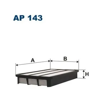 Vzduchový filtr Vzduchový filtr FILTRON AP 143