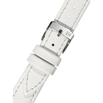Řemínek na hodinky Kožený řemínek Morellato Garden S 5257C47.017, bílý, ekokůže