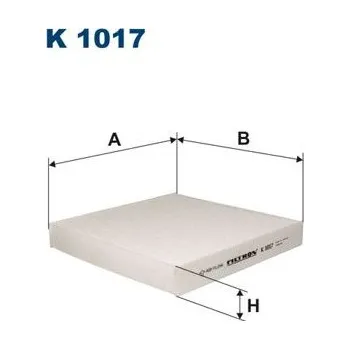 Autodíl Filtr, vzduch v interiéru FILTRON K 1017