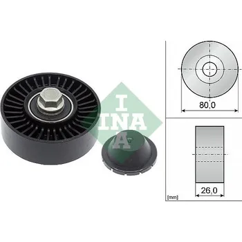 Auto-moto Vratná/vodicí kladka, klínový žebrový řemen Schaeffler INA 532 0512 10