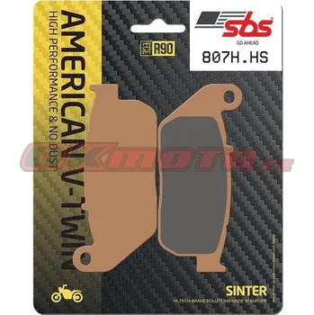 Brzdová destička Přední brzdové destičky SBS 807H.HS - Harley Davidson XL C Sportster Custom, 1200ccm - 04>