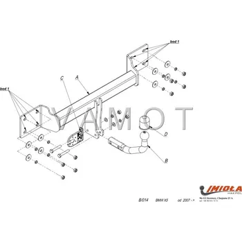 Tažné zařízení Tažné zařízení BMW X5 (F15, F85) (2013 - 2018 (F15)) (8516)