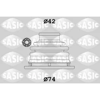Hřídel nápravy Sada měchů, hnací hřídel SASIC 4003470