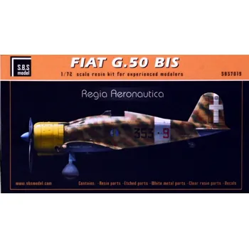 Plastikový model S.B.S model 1/72 Fiat G.50 Bis Regia Aeronautica (resin kit)