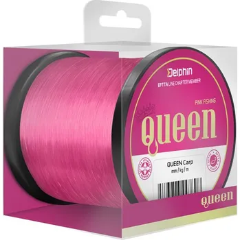 Delphin QUEEN Carp / růžový Velikost: 0,25mm 5,0kg 600m