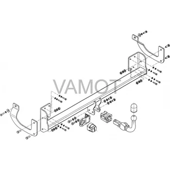Tažné zařízení Tažné zařízení Peugeot 407 4D (2004 - 2011) (5572)