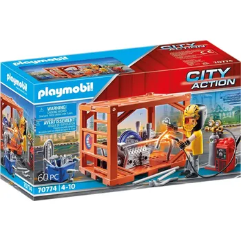 Stavebnice Playmobil Stavebnice Playmobil Výroba kontejnerů