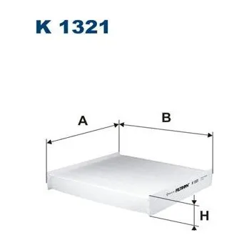Ventilátor topení a klimatizace Filtr, vzduch v interiéru FILTRON K 1321
