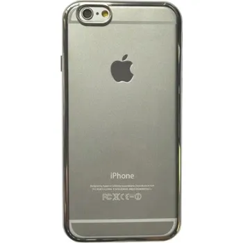 Pouzdro na mobilní telefon Luxusní kryt s třpytivými kamínky po obvodu pro iPhone 6 / 6S - stříbrný