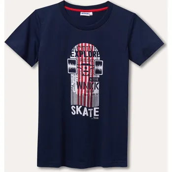 Chlapecké triko - Winkiki WTB 11984, tmavě modrá/ 190 Barva: Modrá tmavě, Velikost: 146