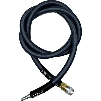 Airsoft EPES EPeS HPA hadice S&F s opletem, 115 cm, QD Foster - Šedá