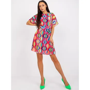 Dámské šaty Letní plisované minišaty Italy Fashion růžové EU velikost: Univerzální