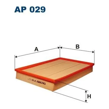 Vzduchový filtr Vzduchový filtr FILTRON AP 029