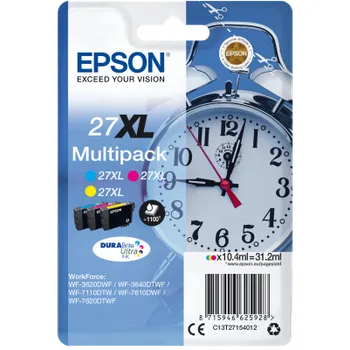 Tiskárna Epson Multipack 3-colour 27XL DURABrite Ultra Ink