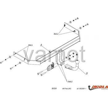 Tažné zařízení Tažné zařízení Audi A1 3/5D (2010 - 2018) (8504)