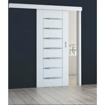 Posuvný systém na tunel Naturel pro dveře 90cm bílý POSUVNTBLAK90