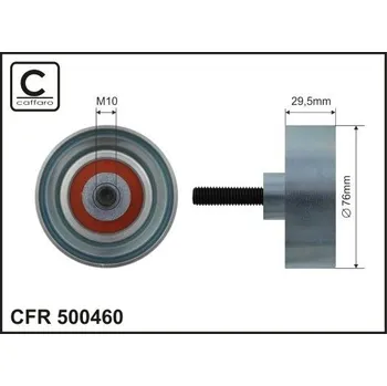 Auto-moto Vratná/vodicí kladka, klínový žebrový řemen CAFFARO 500460