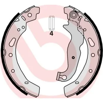Brzdová čelist Sada brzdových čelistí BREMBO S 24 540