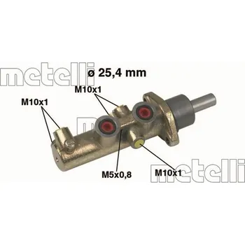 Brzdový válec Hlavní brzdový válec METELLI 05-0446