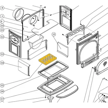 Krbová kamna JOTUL Rošt F 3 MF; ND 10439612