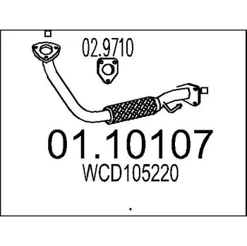 Výfuková trubka Výfuková trubka MTS 01.10107