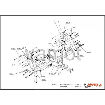 Tažné zařízení Tažné zařízení Mazda BT-50 Pick-up (2012 a novější) (2010)