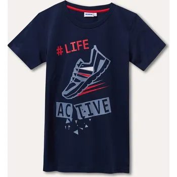 Chlapecké tričko Chlapecké triko - Winkiki WTB 01792, tmavě modrá/ 190 Barva: Modrá tmavě, Velikost: 158