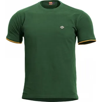 Pánské oblečení Tričko Pentagon Levantes Crewneck Stripes - zelené, XXL