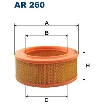 Filtr do auta Vzduchový filtr FILTRON AR 260