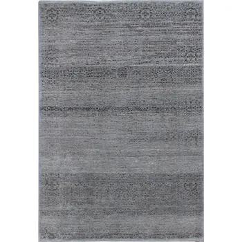 Koberec Ručně vázaný kusový koberec Diamond DC-MAMLOOK jeans blue/black, 120x170, modrá, chodba / předsíň, Diamond Carpets India - 1 rok na vrácení + DOPRAVA ZDARMA k Vám i zpět