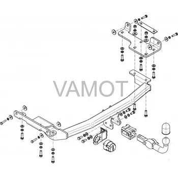 Tažné zařízení Tažné zařízení Nissan Murano (Z050) Americká verze (2003 - 2008) (4995)