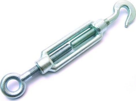 Napínací šroub M8 x 110/10, pozink (háček - oko)