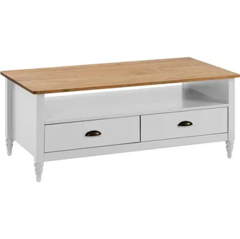 Konferenční stolek Konferenční stolek Marckeric Joyce bílý (Stolek z masivu - borovice)