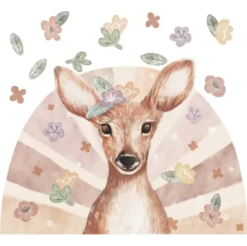 Samolepící dekorace Pastelowe Love Samolepka na zeď - Srnečka