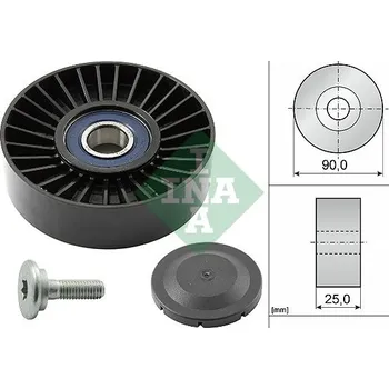 Auto-moto Vratná/vodicí kladka, klínový žebrový řemen Schaeffler INA 532 0138 10