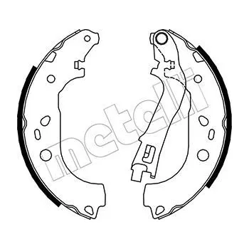 Auto-moto Sada brzdových čelistí METELLI 53-0088
