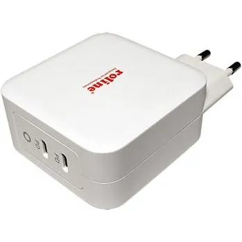 ROLINE Napájecí adaptér síťový (230V) - 2x USB C s PD, GaN, 100W - 19.11.1053