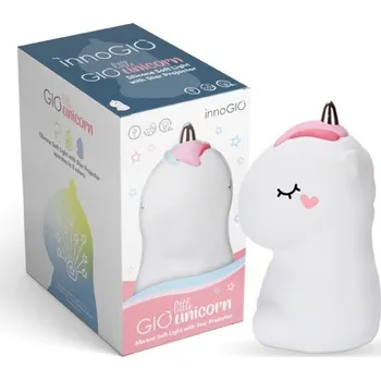 Lampička Silikonová LED lampička pro děti, Jednorožec - InnoGIO