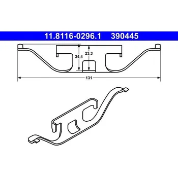 Brzdový třmen Pružina, brzdový třmen ATE 11.8116-0296.1