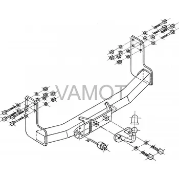Tažné zařízení Tažné zařízení VW LT 28-35, skříň, (3,55/4,025) (1995 - 2006) (4079)