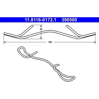 Brzdový třmen Pružina, brzdový třmen ATE 11.8116-0172.1