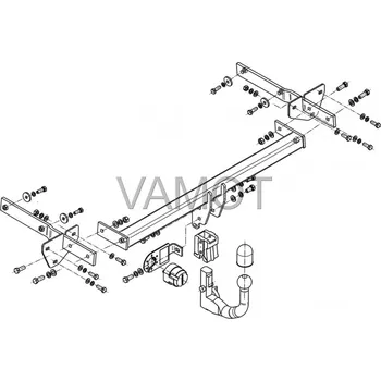Tažné zařízení Tažné zařízení Mercedes W 169 A-série (2004 - 2012 (W169)) (4819)