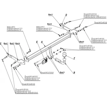 Tažné zařízení Tažné zařízení Škoda Superb III 5D (2015 a novější) (4564)