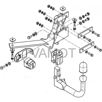 Auto-moto Tažné zařízení Saab 9-3 (4D/cabrio) (2002 - 2012) (4478)