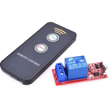 Relé Dálkově ovládané relé s ovladačem 5V (IR, 250VAC/30VDC 10A)