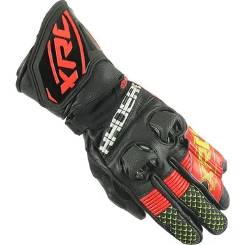 Moto rukavice Rukavice na moto XRC HADERG RACE BLK/RED/FLUO vel. S