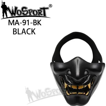 Airsoft Wosport WST ochranná maska PRAJNA SAMURAI – Černá