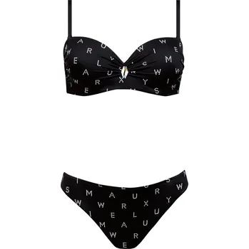 Dámské plavky Dvojdílné plavky Luxury 3 - S730I22-19 - Self 40D černá s potiskem