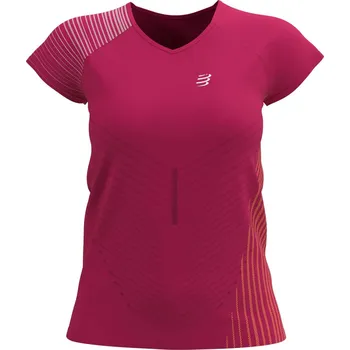Dámské tričko Compressport Performance SS Tshirt W jazzy/bird - XS