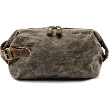 Kosmetická taška Glara Kosmetická taška z plátna s koženými detaily 474292